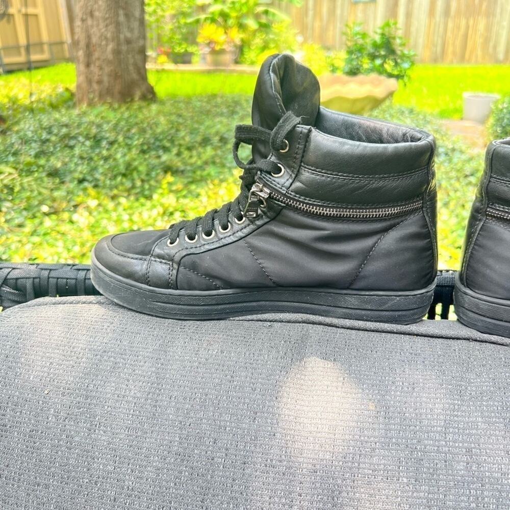 ▶️ Prada ◀️ Women’s High Trainer Sneakers. Size 38 - Picture 6 of 14